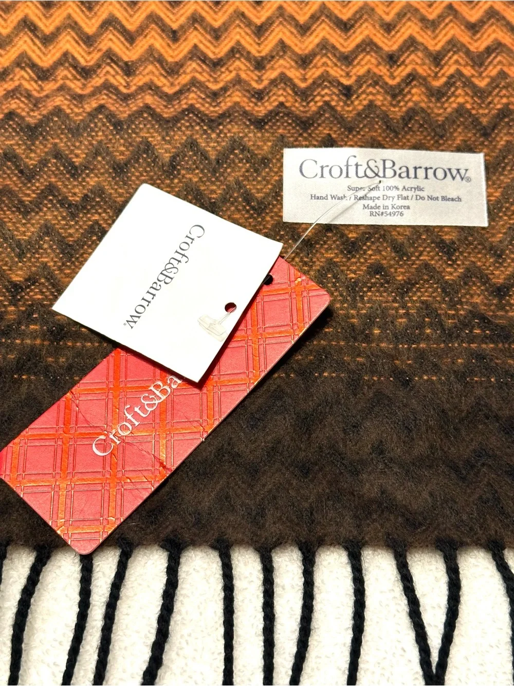 5/$15💥 Multicolor Gradient Chevron Acrylic Scarf Fridges Fall Winter